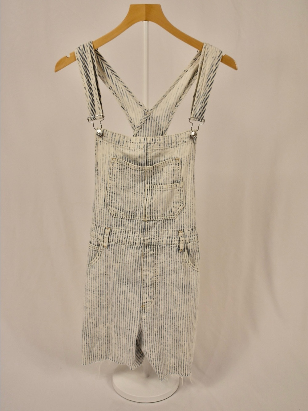 Free People We The Free Ziggy Striped Cotton Shortalls Overalls Size M